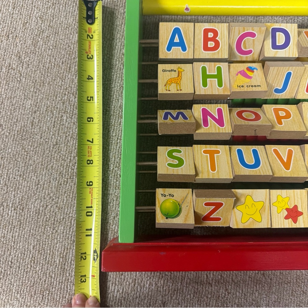 Multicolor Alphabet Learning Abacus - Picture 6 of 12